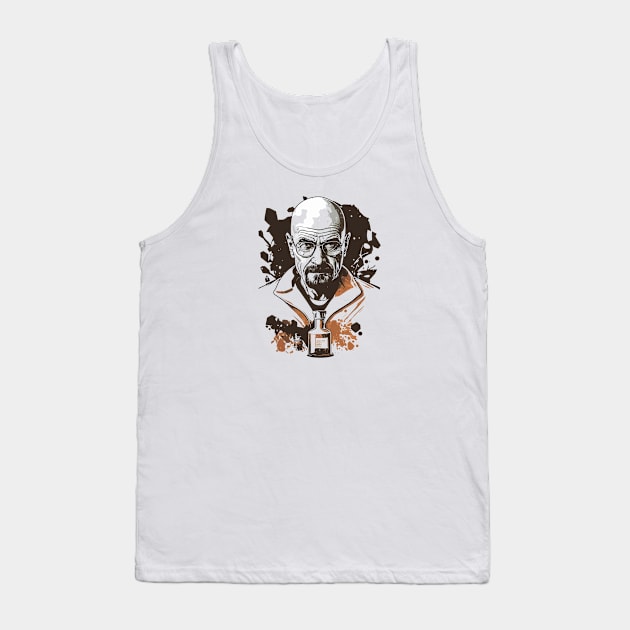 Walter White Graphic Design - Original Artwork Tank Top by Labidabop